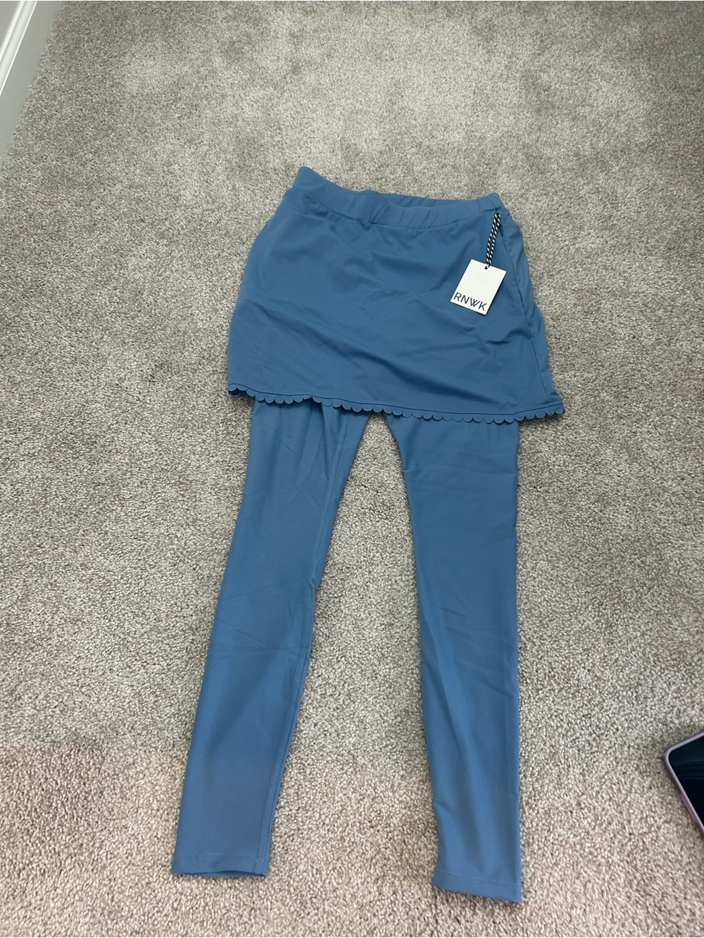 Renwick Blue Skirted Leggings XS NWT- RNWK Tag